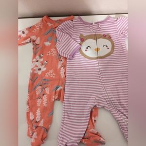 Carter's 3 month NWOT footie set